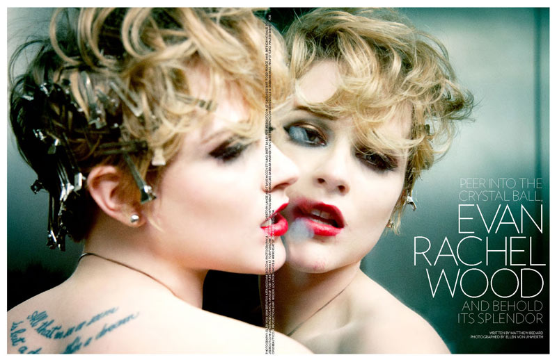 Édito: Evan Rachel Wood &#8211; Wild child dans le Flaunt