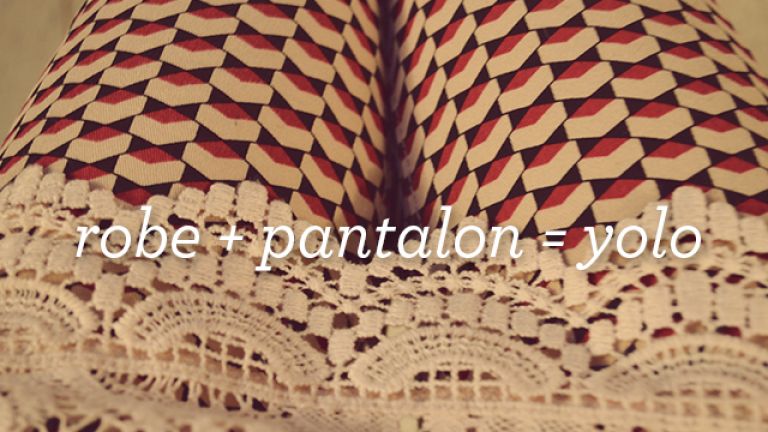 Porter une robe par-dessus un pantalon? Mission possible!