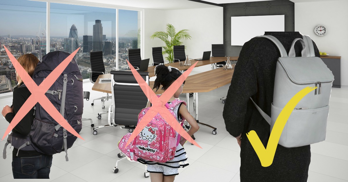 Un sac à dos pour aller au boulot? C&#039;est OUI!