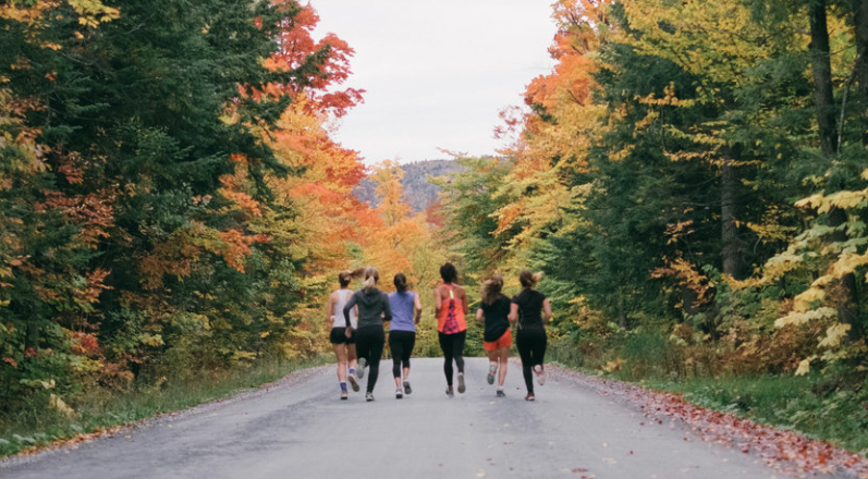 S’entraîner dehors en automne, c’est tellement la meilleure chose!