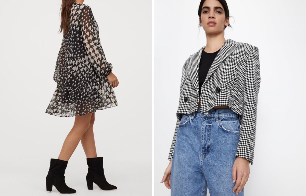 10 items parfaits pour intégrer doucement le motif pied-de-poule à votre garde-robe