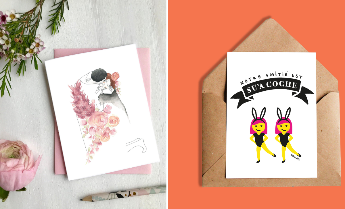 10 belles cartes un peu funky à donner à la Saint-Valentin