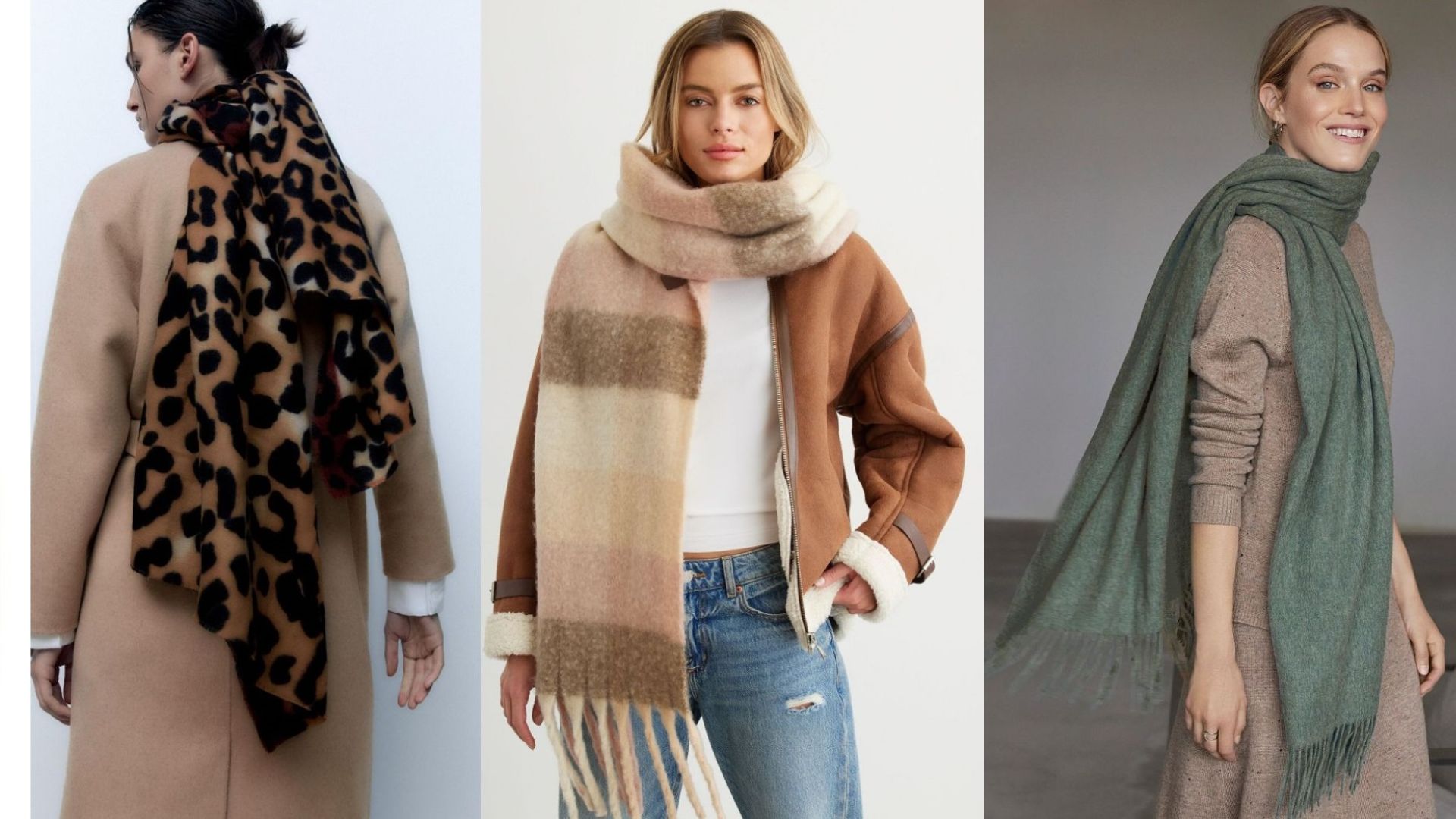 Enveloppez-vous des plus beaux foulards surdimensionnés de la saison!