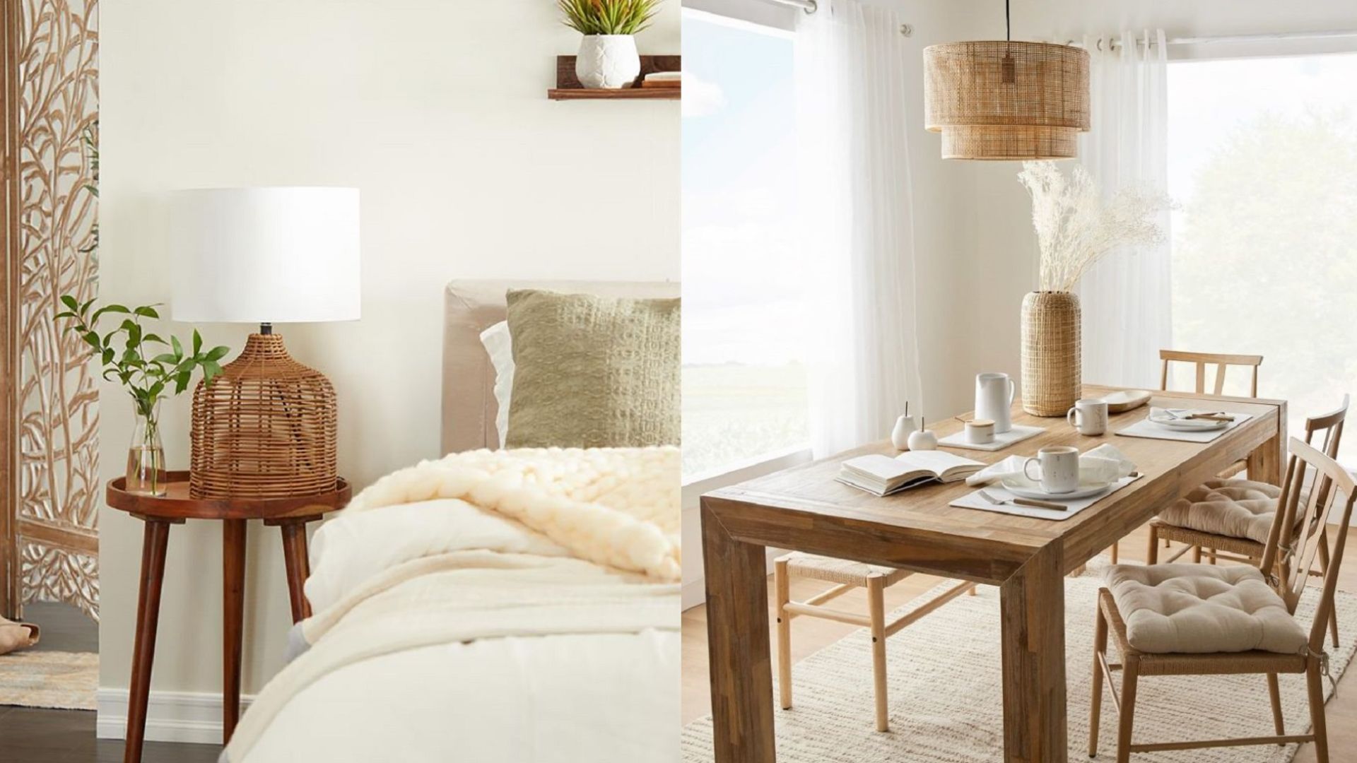 Une déco inspirante et naturelle grâce au retour du rotin!