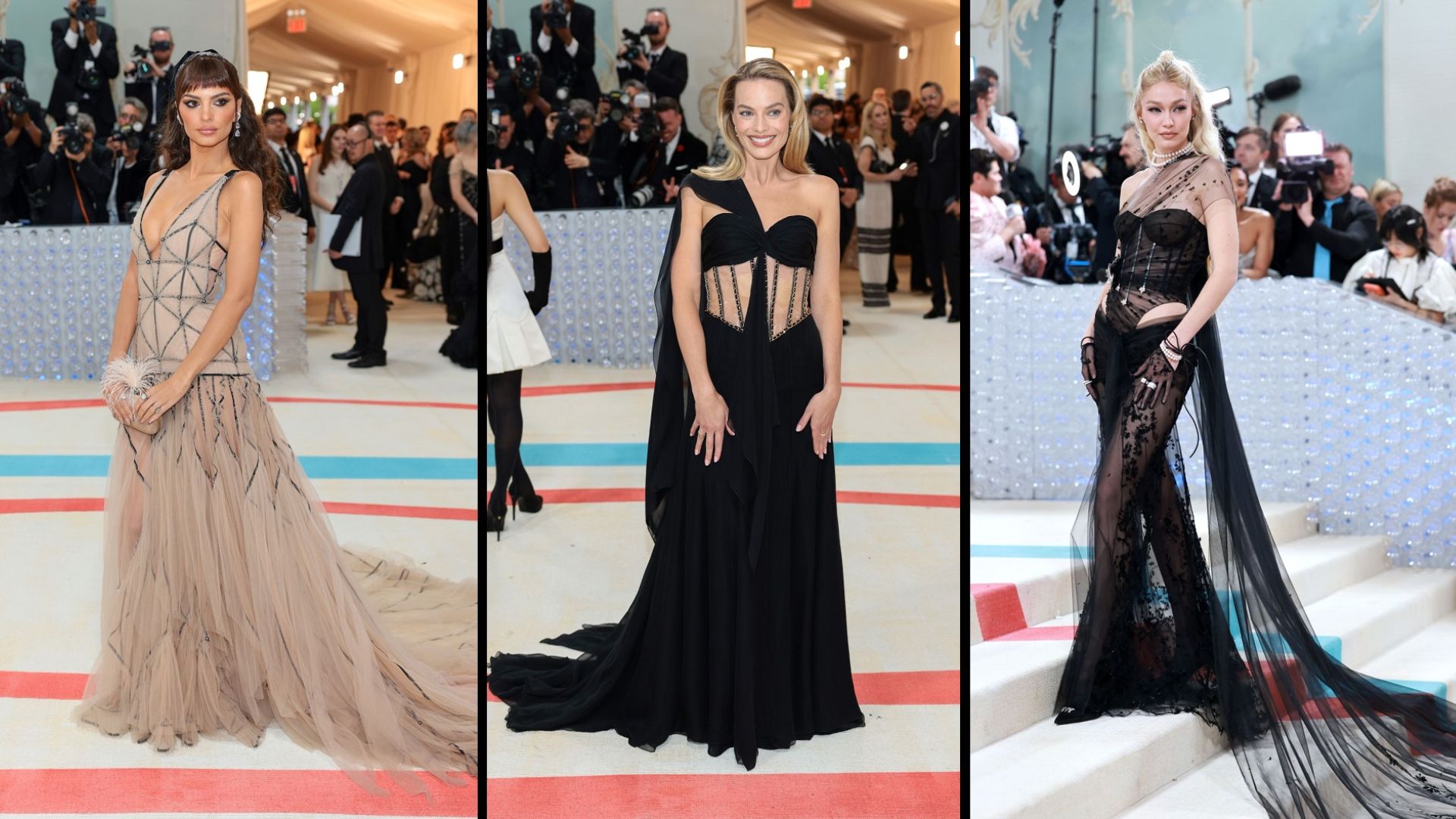 Emily Ratajkowski, Margot Robbie et Gigi Hadid font tourner les têtes au Met Gala!