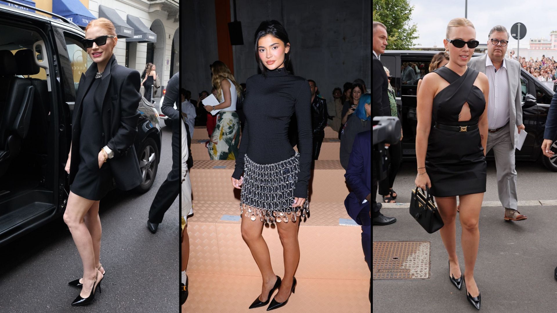 Jessica, Kylie, Julia, Scarlett et les stars à la Fashion Week de Milan